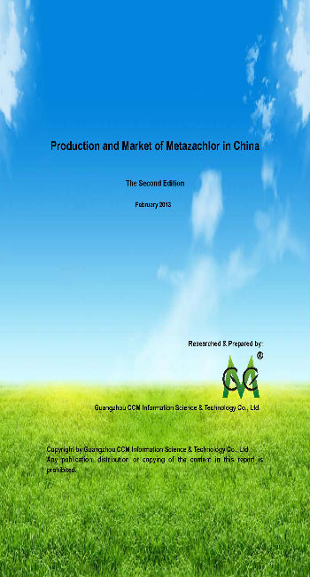Production and Market of Metazachlor in China